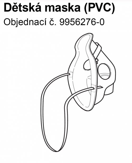 Maska PVC pediatrická k inhalátorům OMRON C801,C801KD,C28, C28P, C29, C30, CX Pro a CX3